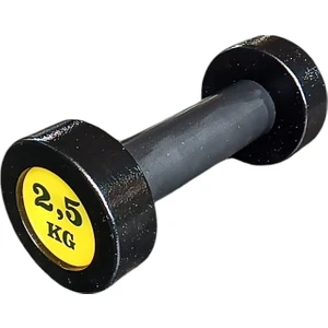 2.5 kg Çelik Dumbell Siyah Gövde Sarı Yazı B-3r Model