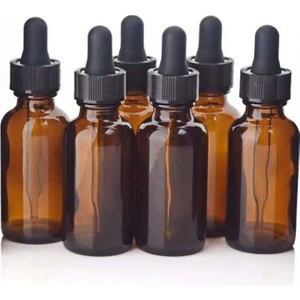 Damlalıklı Amber Şişe 30 ml 6 Adet