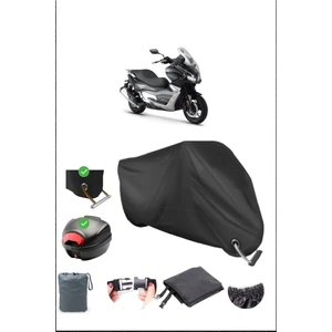 Rks Blade 250 Için Arka Çanta Ve Kilit Uyumlu Siyah Motosiklet Branda, Güvenli