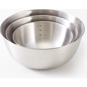3 Adet 16CM/19CM/22CM Paslanmaz Çelik Salata Kasesi ve Makarna Kasesi Mutfak Yı Havzası Yumurta Çırpıcı Kasesi (Yurt Dışından)
