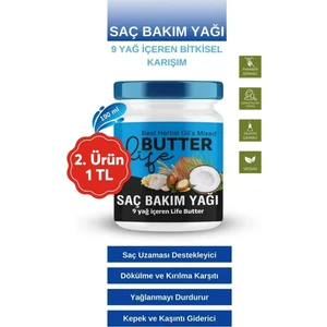 Yavaş ve Geç Uzayan Yıpranmış Saçlar Için Besleyici Güçlendirici Vitamin Sağlayıcı Saç Bakım Yağı 2. Ürün 1 TL