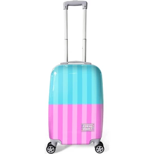 Coral High Renkli Çizgili Desenli Kabin Boy Valiz (50CM) 16554