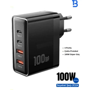 Tech&bello accessories Bello Bt-03 100W 4 Port Adaptör