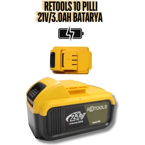 10 Pilli Li-Ion Batarya 21V/3.0AH Sarı