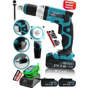 Şarjlı Alçıpan Vidalama Mavi