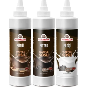 Sütlü-Bitter-Beyaz Waffle Sos 300 gr