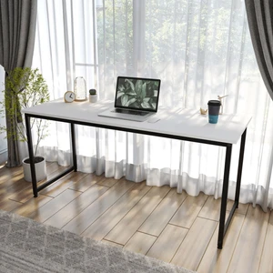 Just Home Çalışma Masası - Beyaz - 160 cm