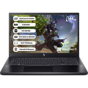 Nitro V15 I5-13420H 8gb 512GB SSD 6gb RTX3050 15.6"FHD IPS 144hz Windows 11 Home Taşınabilir Bilgisayar NH.QNCEY.002