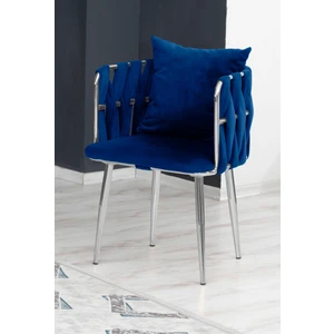 Sarmaşık Çay Seti Tekli Koltuk Sandalye Berjer Oturma Odası Kafe Antre Hol Ofis Krom Metal