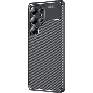 Samsung Galaxy S25 Ultra Kılıf Negro Karbon Fiber Desen Silikon