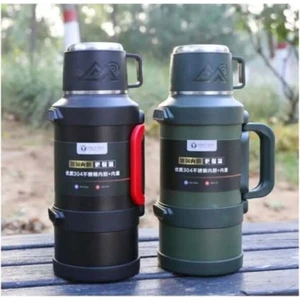 Paslanmaz Çelik 2,5 Litre Termos 48 Saat Sıcak 72 Saat Soğuk Seyahatte Kampta Piknikte