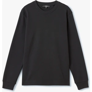 Bisiklet Yaka Pamuklu Basic Sweatshirt