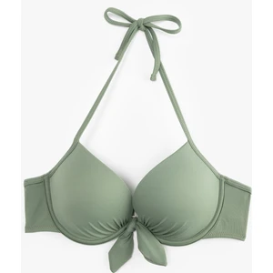 Fiyonk Detaylı Dolgulu Destekli Push-Up Bikini Üstü