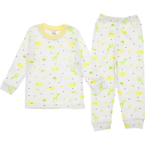 Pamuklu Çocuk Pijama Takımı Hayvan Figürlü Desen