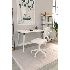 Kumaş Oturumlu Ergonomik Sırt Destekli Tekerlekli Plastik Ayaklı Rahat Ofis Koltuğu