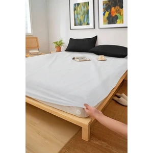 Nuriye Kocakaplan Beyaz Renk Organik Tek Kişilik Lastikli Çarşaf