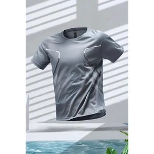 Fusto Mikro Polyester Slim Fit Performans Antrenman Sporcu Erkek Tshirt