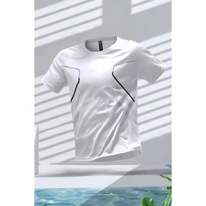 Fusto Mikro Polyester Slim Fit Performans Antrenman Sporcu Erkek Tshirt