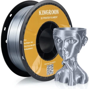 Silk Pla Filament - Gümüş - 1.75MM - 1kg