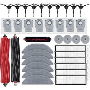 Roborock S8 Maxv Ultra, S8 Max Ultra, G20S Yedek Parçaları Ana Yan Fırça Hepa Filtre Paspas Bezi Toz Torbaları (Yurt Dışından)