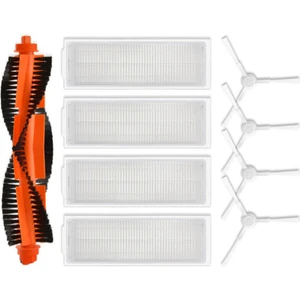 Xiaomi Robot Süpürge S10 Için 9 Adet Yedek Parça Xiaomi Robot Süpürge S12 B106GL Ana Yan Fırça Hepa Filtresi (Yurt Dışından)