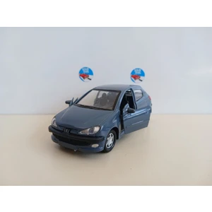 Derin Toys Peugeot 206 Metal Model Diecast Oyuncak Araba 1:36 Ölçek
