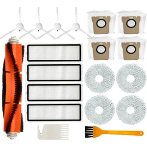 Xiaomi Robot Vakum X10+ X10 Plus B101GL Yedek Parça Aksesuarları Ana Yan Fırça Hepa Filtre Toz Torbası Paspas Bezi (Yurt Dışından)