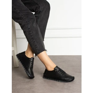 Alemdar Shoes Ventus Siyah  Deri Kadın Ayakkabı