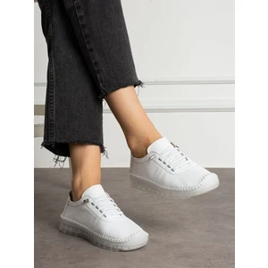 Alemdar Shoes Ventus Beyaz Deri Kadın Ayakkabı