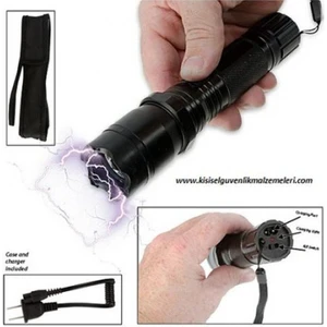 Minik Shop Şok Fener Taşınabilir Profesyonel ŞarjlıEl Fenerli Elektro S.o.s Mod ve Çocuk Kilitli