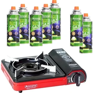 Tekli Portatif Ocak Köşeli Kırmızı CK-505+7 Adet 227 gr