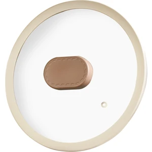 22 cm Silikon Cam Kapak - Kahverengi