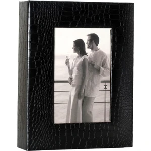 15x21 100 Lük Deri Pencereli Fotoğraf Albümü Siyah