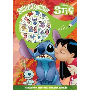 Disney Stiç - Sihirli Renkler Çıkartma Hediyeli Boyama Kitabı