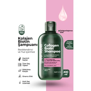 Green Label Kolajen ve Biotin Parabensiz Tuzsuz Sülfatsız Hacim Verici Şampuan 400ML