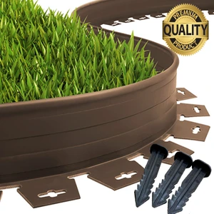 Lux Garden Çim Ayırıcı 5 M Kahverengi Çim Sınırlayıcı Taş Toprak Ayıracı Çim Ayracı Çim Ayırıcı Bariyeri