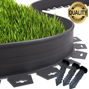 Lux Garden Çim Ayırıcı 5 M Siyah Çim Sınırlayıcı Taş Toprak Ayıracı Çim Ayracı Çim Ayırıcı Bariyeri