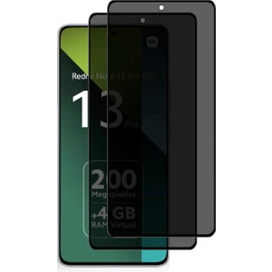 Xiaomi Redmi Note 13 Pro Gizli Hayalet Cam Ekran Koruyucu Anti-Spy Esd Static (2 Adet)