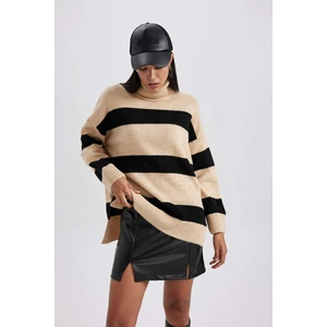 Relax Fit Çizgili Balıkçı Yaka Tunik A8595AX23WN
