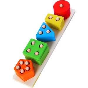 Techno Station 5'li Geçirme Geometrik Şekiller 6mm Geometrik Şekil Eşleştirme Oyunu