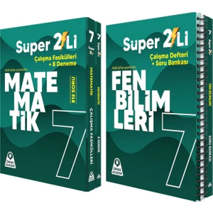 Örnek Akademi Yayınları (Sınıf: 7) Süper İkili  Matematik ve Fen Bilimleri Seti 2 Kitap