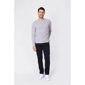 ADAM BOXES O Yaka Uzun Kollu T-shirt NP-Dolargo - Kahve Melanj