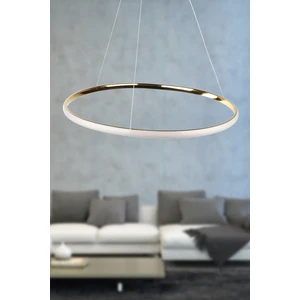 Spin Tekli Ledli Avize Gold Kaplama