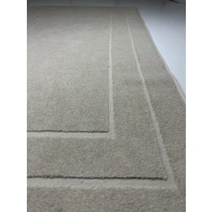 Ender Home 50x90 Paspas Bej Pamuklu Bukle Çerçeve Desen Banyo Ayak Paspası