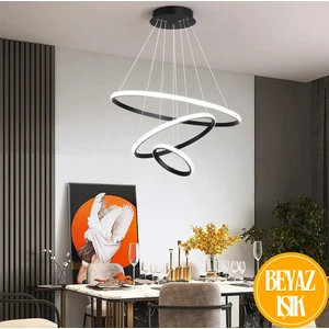 Robin Modern Üçlü 3 Lü Sarkıt Avize Beyaz Ledli