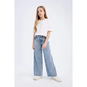 Kız Çocuk Wide Leg Geniş Paça Jean Trousers D7093A825SM