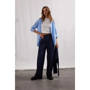 Wide Leg Yüksek Bel Standart Boy Kumaş Pantolon C6402AX25SP