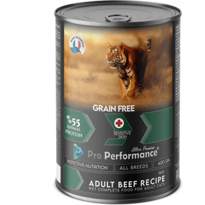 Pro Performance Tahılsız Ezme Sığır Etli Kedi Konserve Maması 400 gr