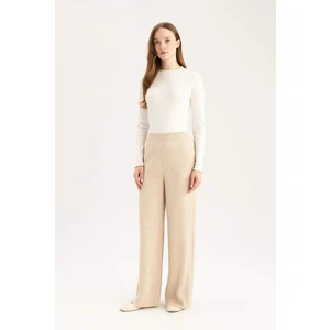 Relax Fit Triko Pantolon Geniş Bol Paça Basic Düz Esnek Belli E2940AX24WN
