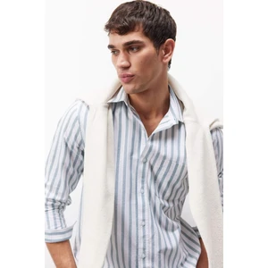 %100 Pamuk Çizgili Gömlek D6101AX25SP